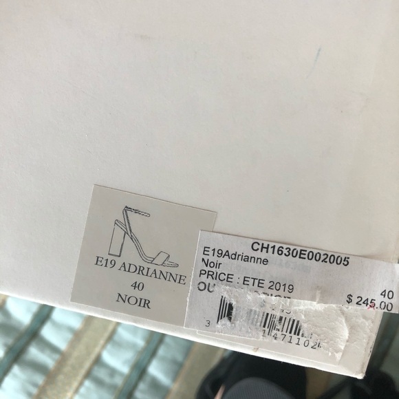 Black Sandro Women’s Adrianne Velvet Sandals - Picture 12 of 14